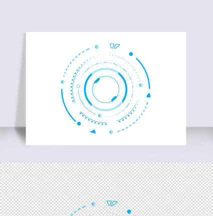 科技蓝色可视化大数据科技未来边框图片