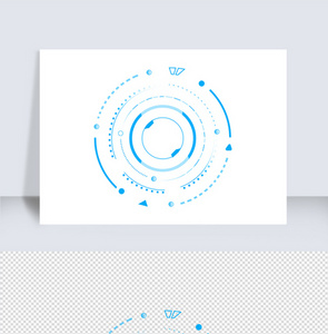 科技蓝色可视化大数据科技未来边框图片