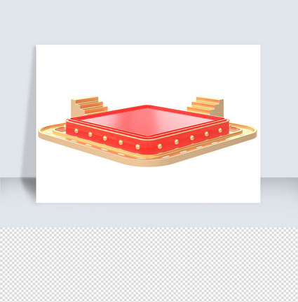 节日活动底座c4d元素图片
