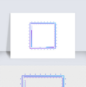 渐变未来感科技边框几何边框（十一）图片