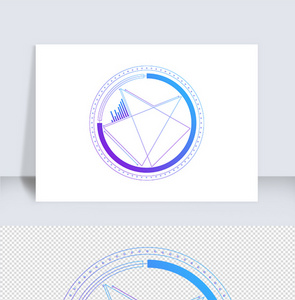 渐变未来感科技边框几何边框图片