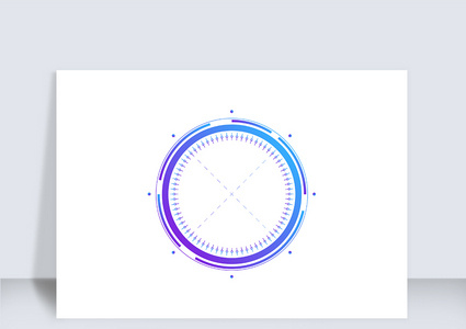 智能渐变色科技边框（十一）高清图片