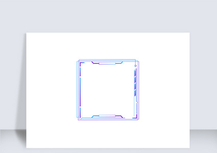 智能渐变色科技边框（十三）高清图片