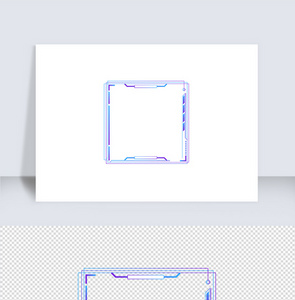 智能渐变色科技边框（十三）图片