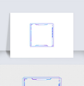 智能渐变色科技边框（十三）图片