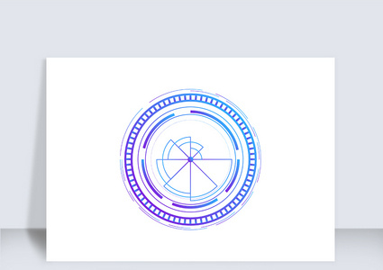 智能渐变色科技边框高清图片