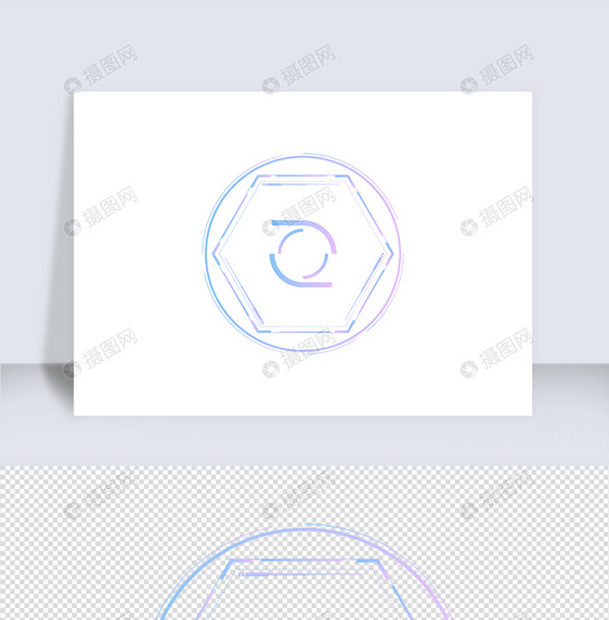 渐变可视化科技感边框（二）图片