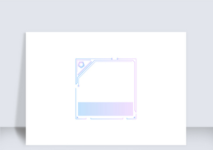 渐变可视化科技感边框（三）高清图片