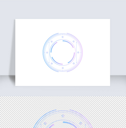 渐变可视化科技感边框图片