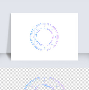 渐变可视化科技感边框图片
