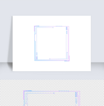 渐变可视化科技感边框（七）图片