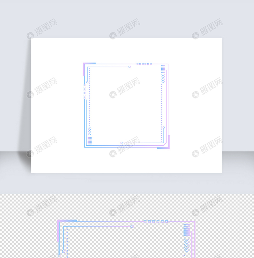渐变可视化科技感边框（七）图片