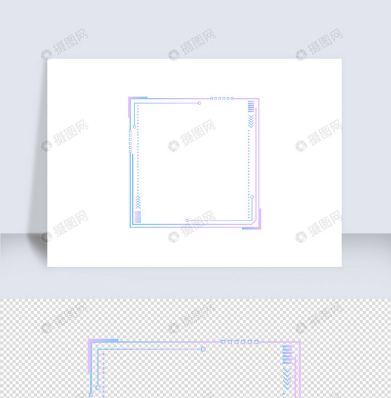 渐变可视化科技感边框（七）图片