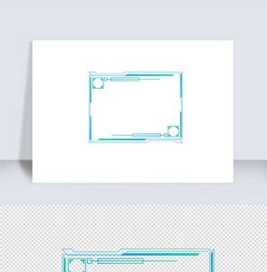 渐变可视化科技感边框图片