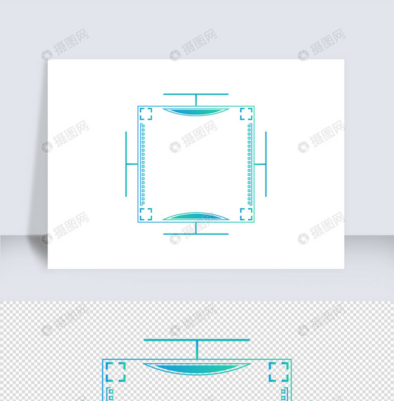 渐变可视化科技感边框（十七）图片