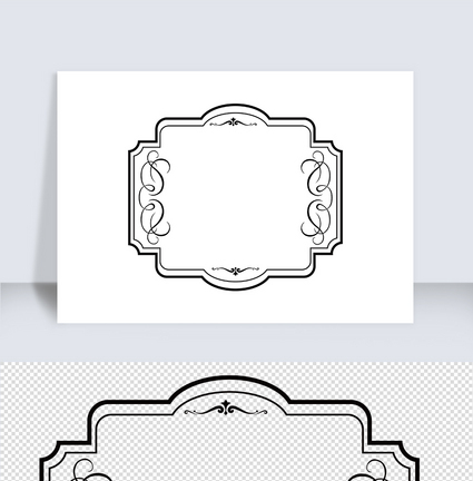黑色经典古典欧式边框图片
