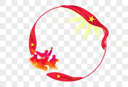 抗战胜利边框图片素材