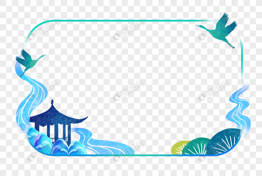 中秋节边框元素素材下载-正版素材402003806-摄图网
