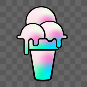 冰淇淋简洁酸性设计图片
