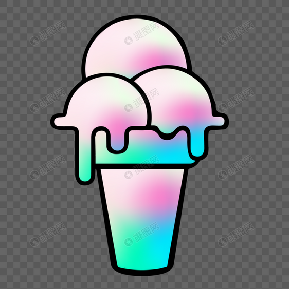 冰淇淋简洁酸性设计图片