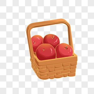 一篮子苹果丰收果蔬高清图片