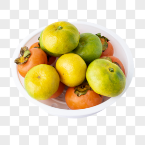 美食水果柿子和橘子图片