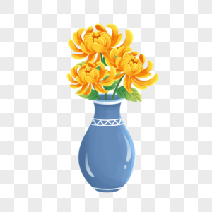 花瓶重阳菊花瓶高清图片