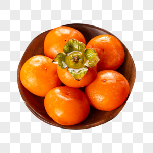 新鲜的柿子图片