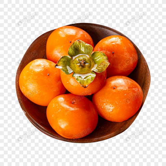 新鲜的柿子图片