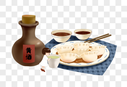 吃饺子图片