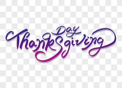 时尚大气Thanksgiving Day感恩节字体图片
