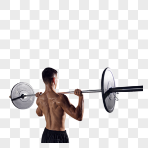 举重硬拉锻炼的男性图片