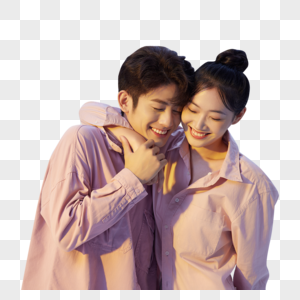韩系甜蜜情侣形象图片