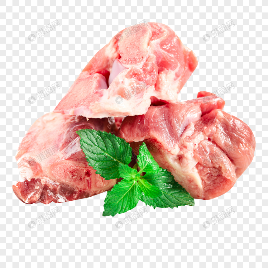 新鲜猪肉筒子骨图片