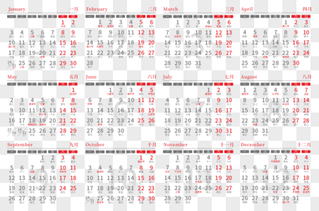 2022虎年新年年历高清图片