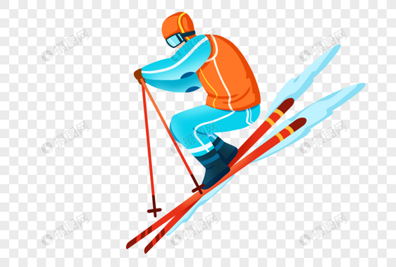 冬季运动会高山滑雪运动员图片