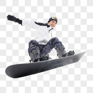 滑雪的男青年高清图片