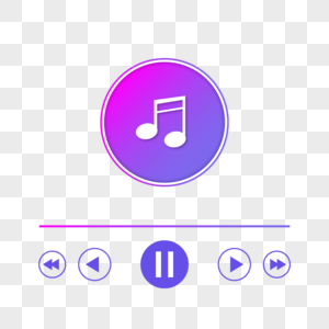 炫丽色彩歌曲音乐播放器音符高清图片