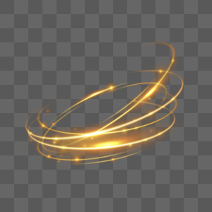 抽象光效金色螺旋线条样式图片