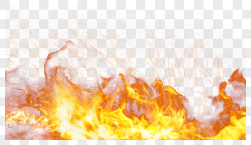火焰燃烧写实红色火苗高清图片