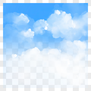 蓝天白云大自然风景写实图片