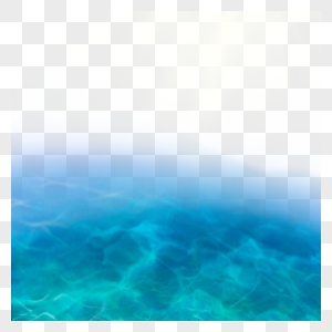 梦幻蓝色海洋海水元素图片
