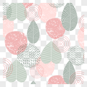 彩色圆点爱心树叶莫兰迪植物边框高清图片