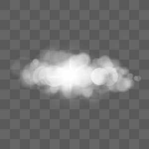 模糊白色云朵卡通抽象光效高清图片