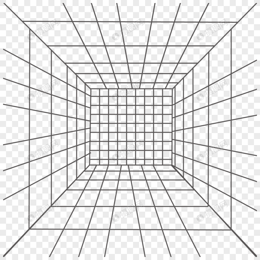 透视网格几何网格图片