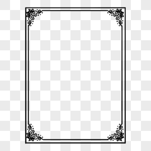黑白纸张页面边框图片