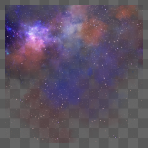 写实紫色星系银河星空夜晚图片