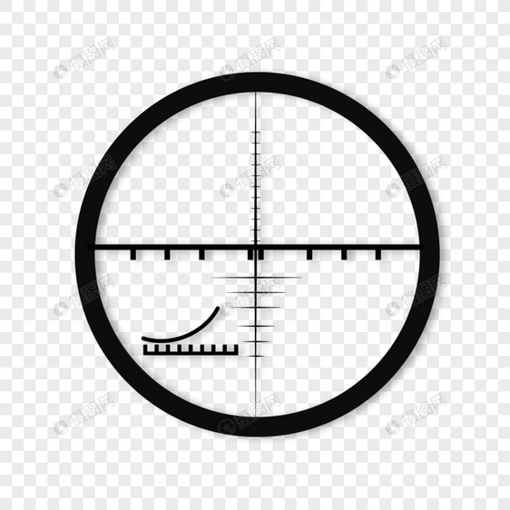 狙击步瞄准环瞄准镜图片图片
