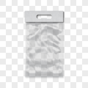 长方形的3d塑料包装手提袋图片
