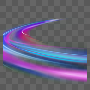 渐变曲线蓝色和紫色运动速度光效图片